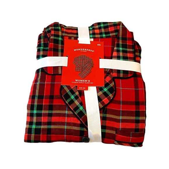 Wondershop Plaid Flannel Pajama Pj's Set Womens Plus XXL. NWT - Picture 3 of 4